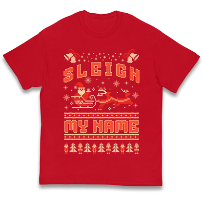 Sleigh My Name Christmas kids t shirt