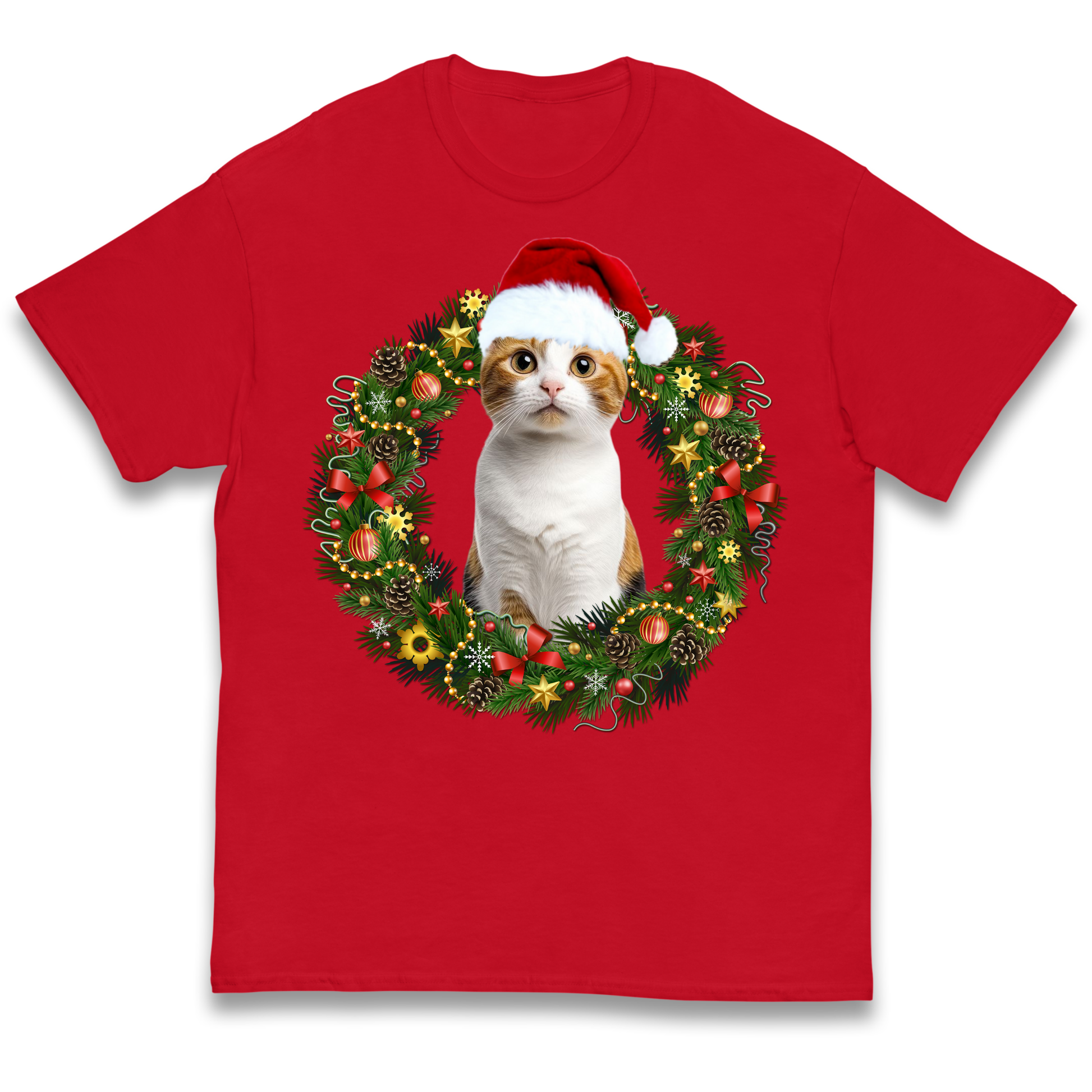 Cat Christmas kids t shirt