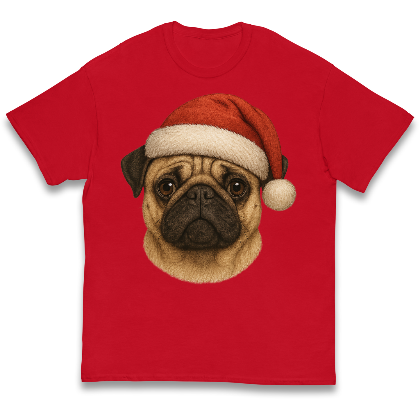 Pug Face Christmas kids t shirt