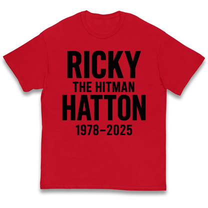 Ricky The Hitman Hatton 1978 2025 kids t shirt