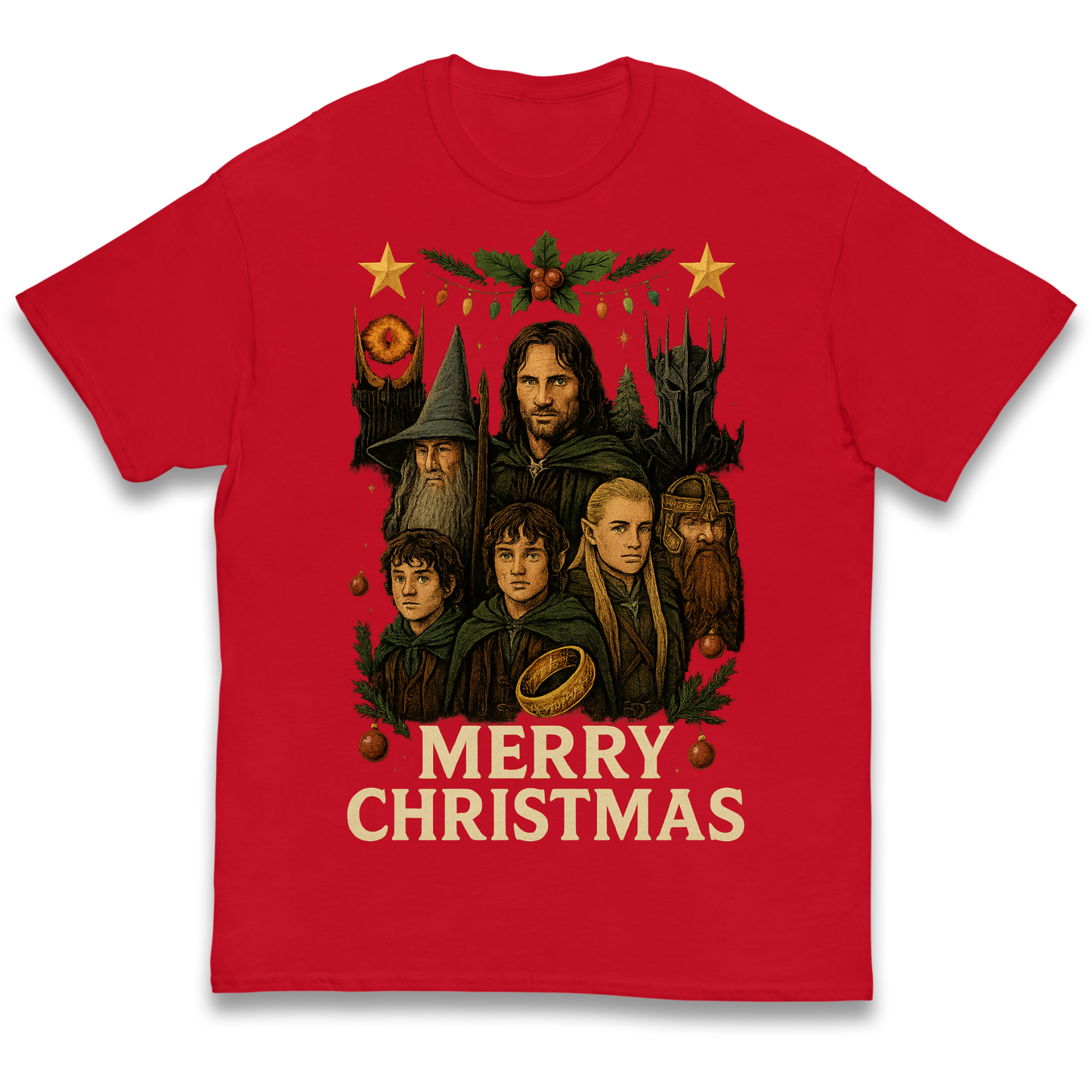 Lord of The Rings Christmas Kids T Shirt