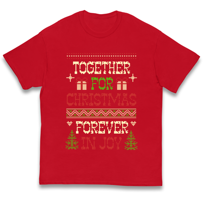 Together for Christmas Forever in Joy Christmas kids t shirt