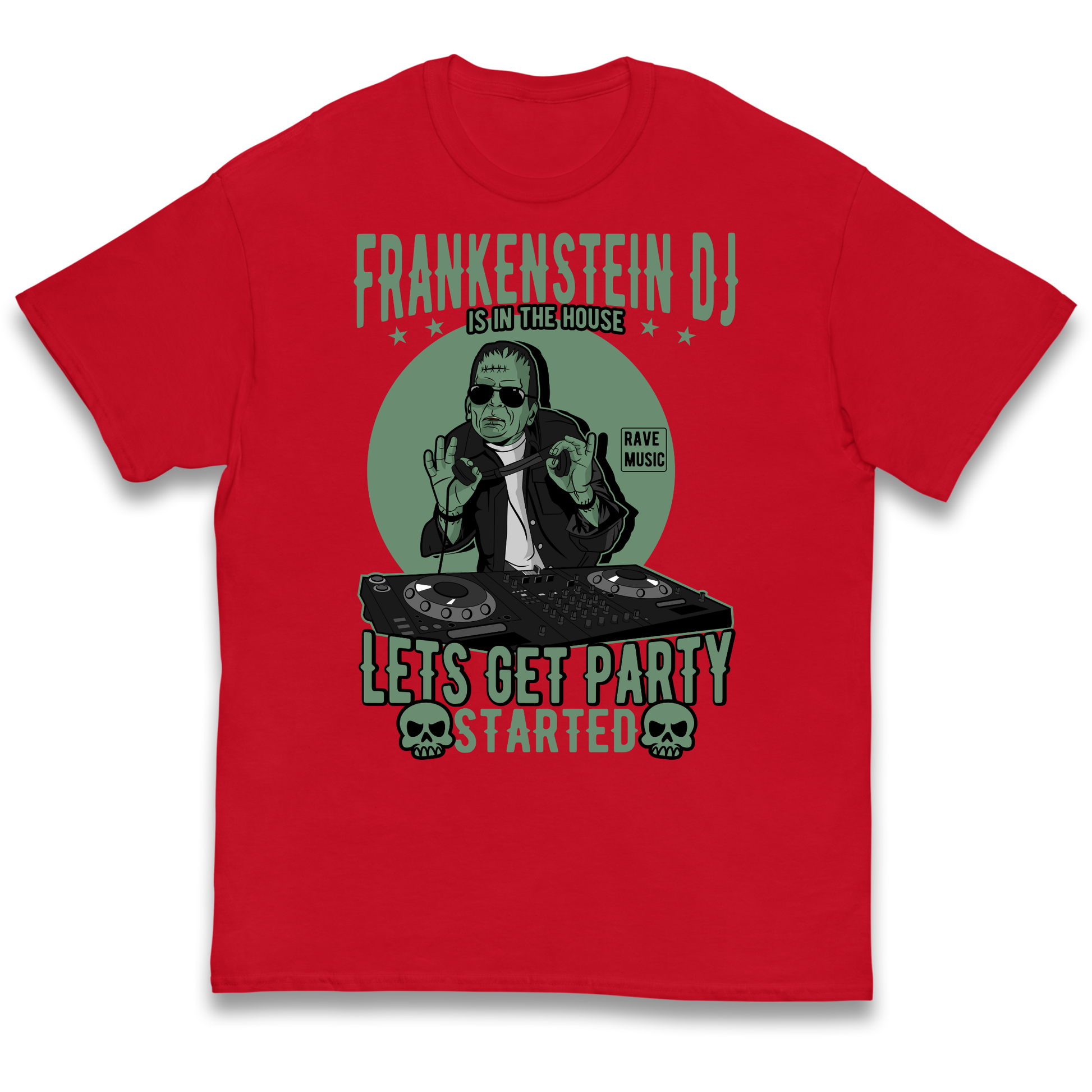 Frankenstein DJ kids t shirt