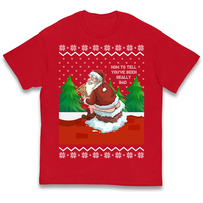 How To Tell That You've Been Really Bad kids t shirt