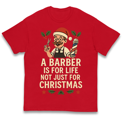 Barber Christmas Kids T Shirt