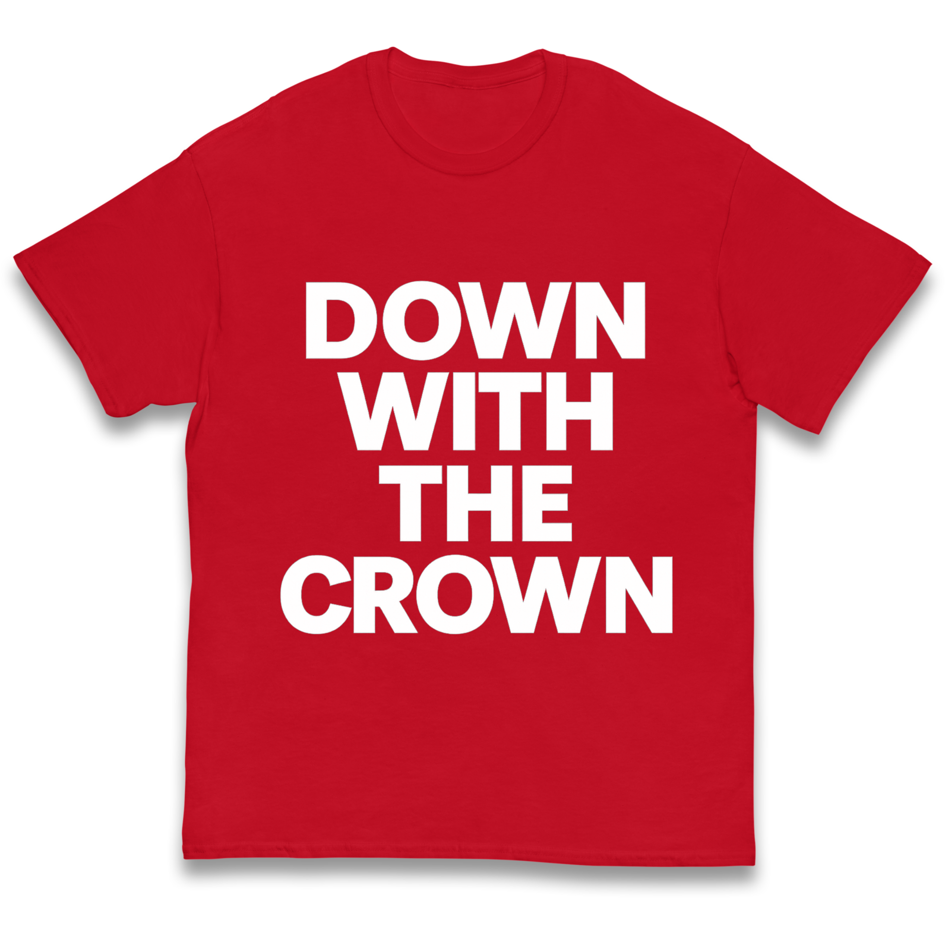 DOWN WITH THE CROWN kids t shirt