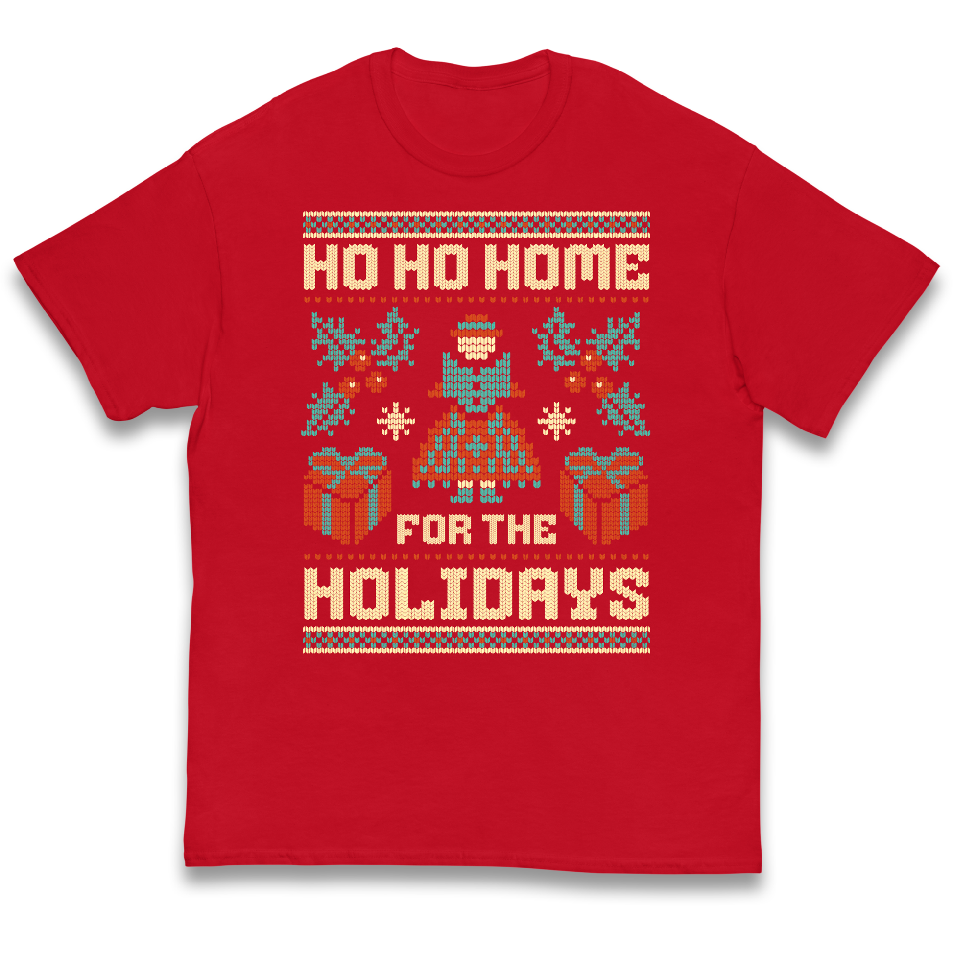 HO HO Home For the Holidays Christmas kids t shirt