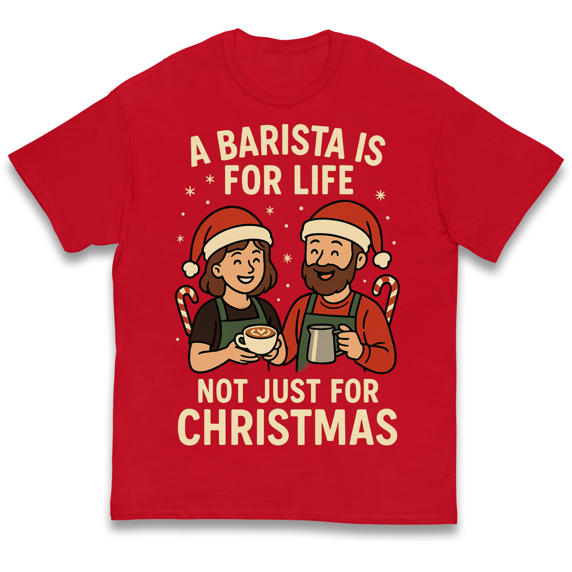 Barista Christmas Kids T Shirt