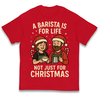 Barista Christmas Kids T Shirt