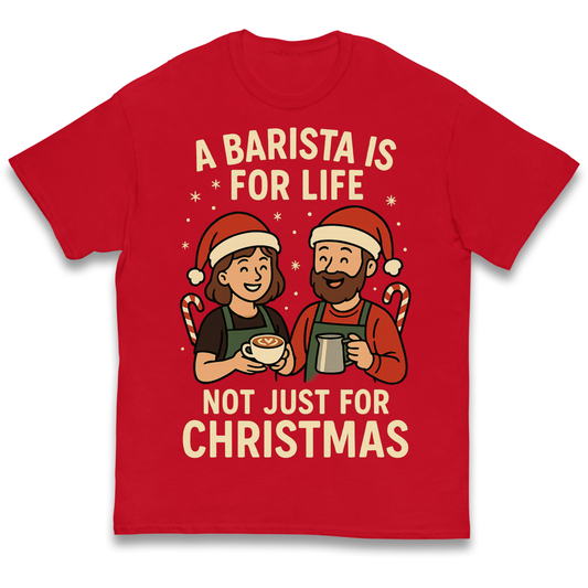 Barista Christmas Kids T Shirt