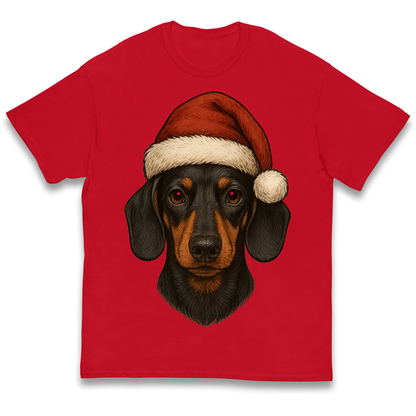 Sausage Dog Christmas Kids T Shirt