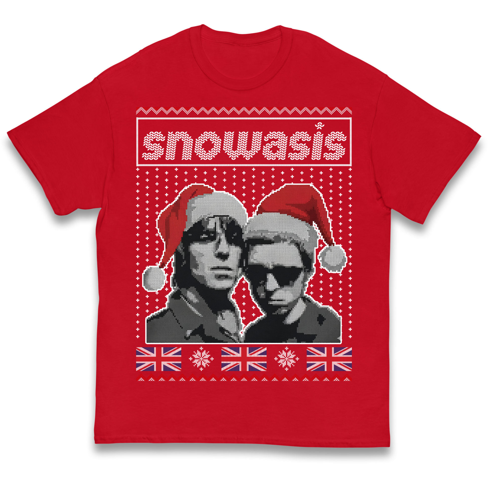 Snowasis Union Jack Christmas Kids T Shirt