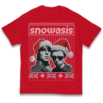 Snowasis Union Jack Christmas Kids T Shirt
