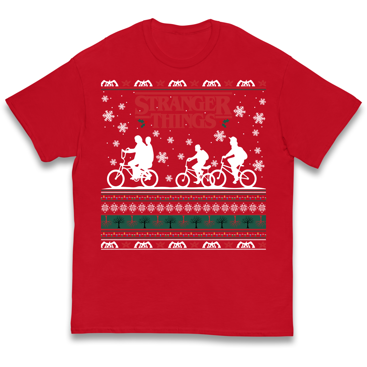 Stranger Things Christmas kids t shirt