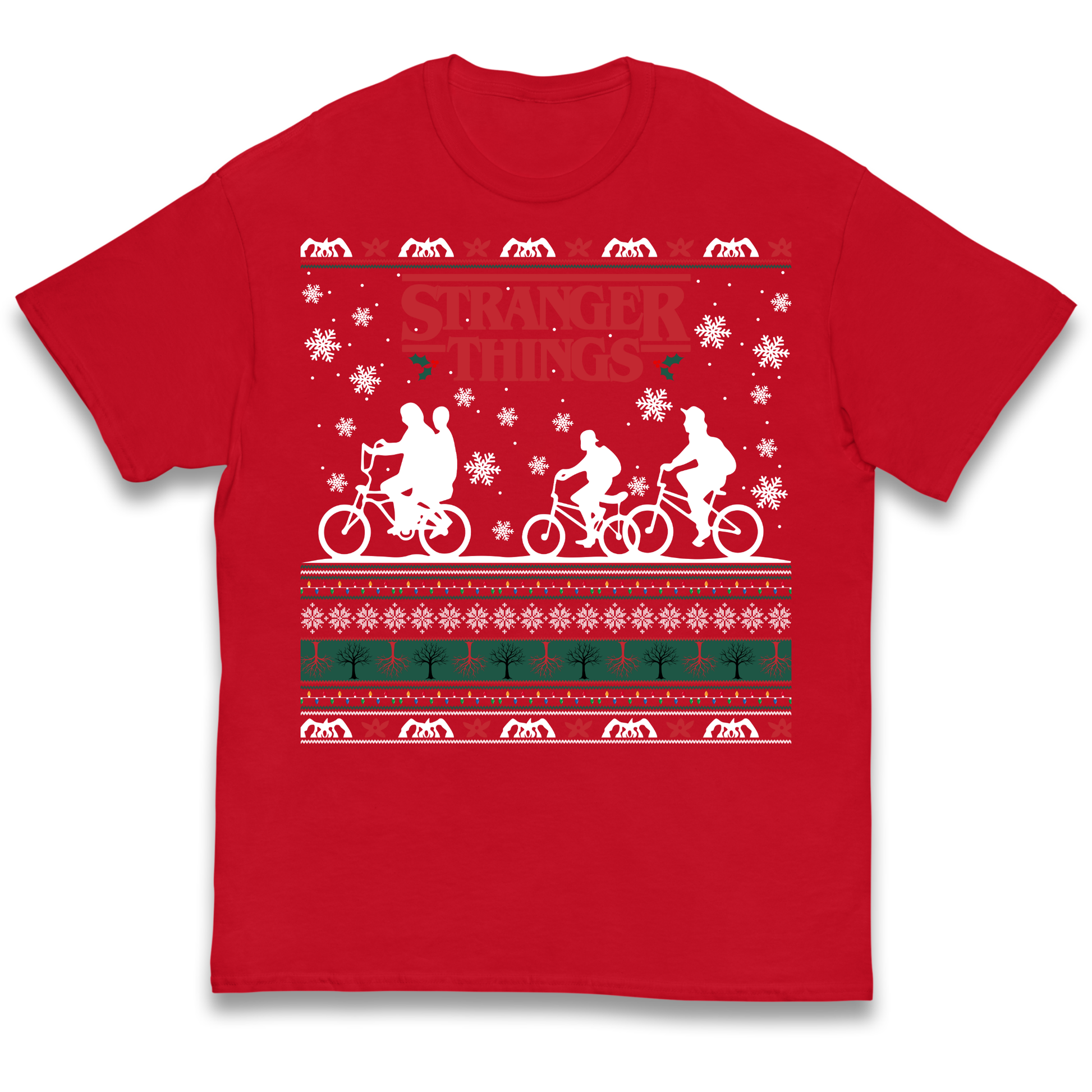 Stranger Things Christmas kids t shirt