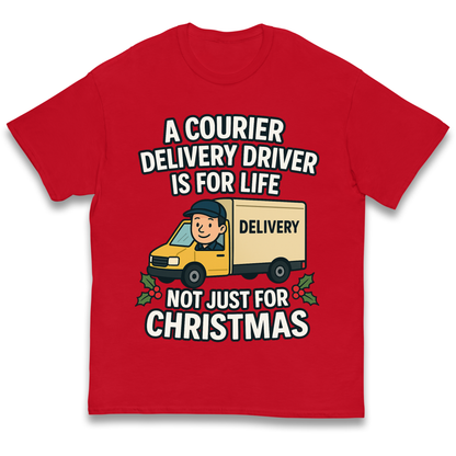 Courier Delivery Driver Christmas Kids T Shirt