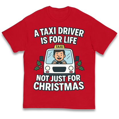 Taxi Driver Christmas Kids T Shirt