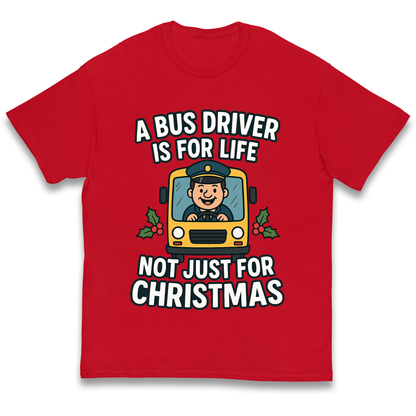 Bus Driver Christmas Kids T Shirt