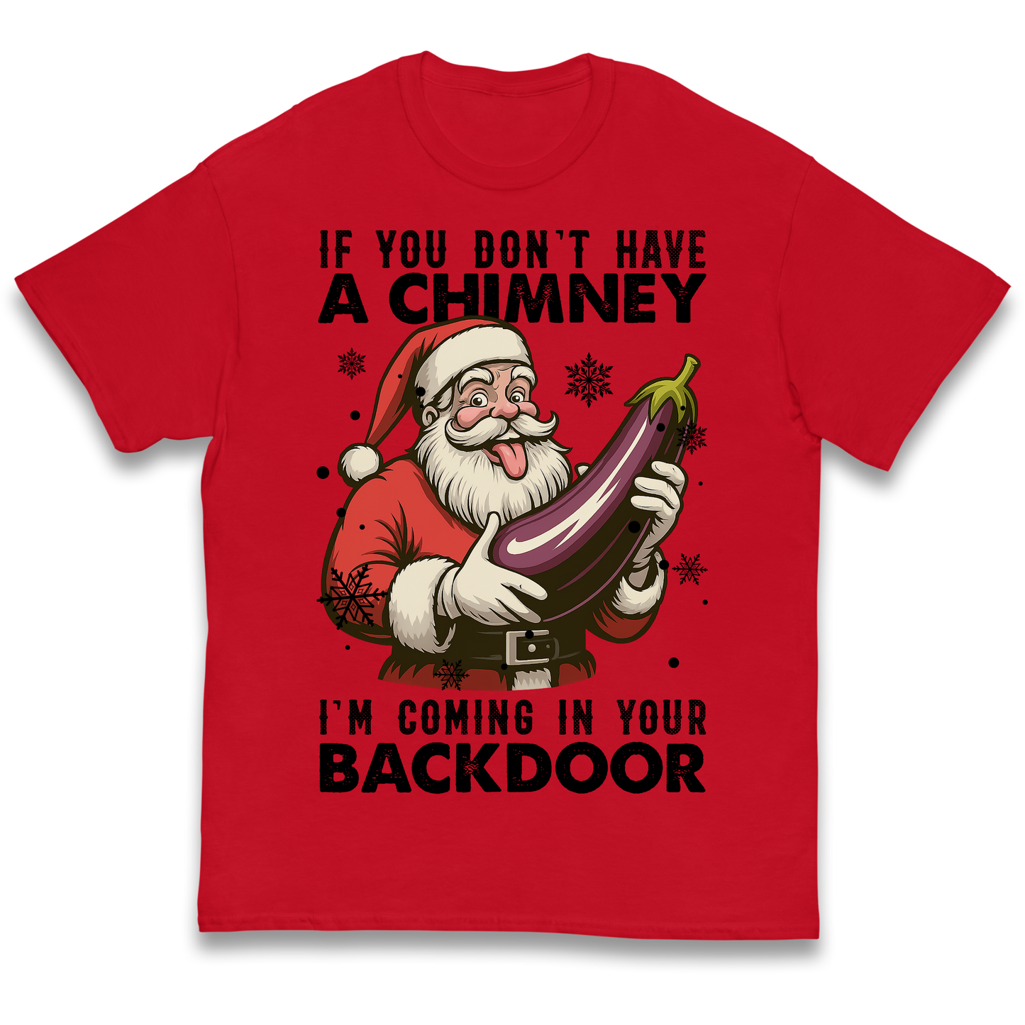 Santa Back Door Kids T Shirt