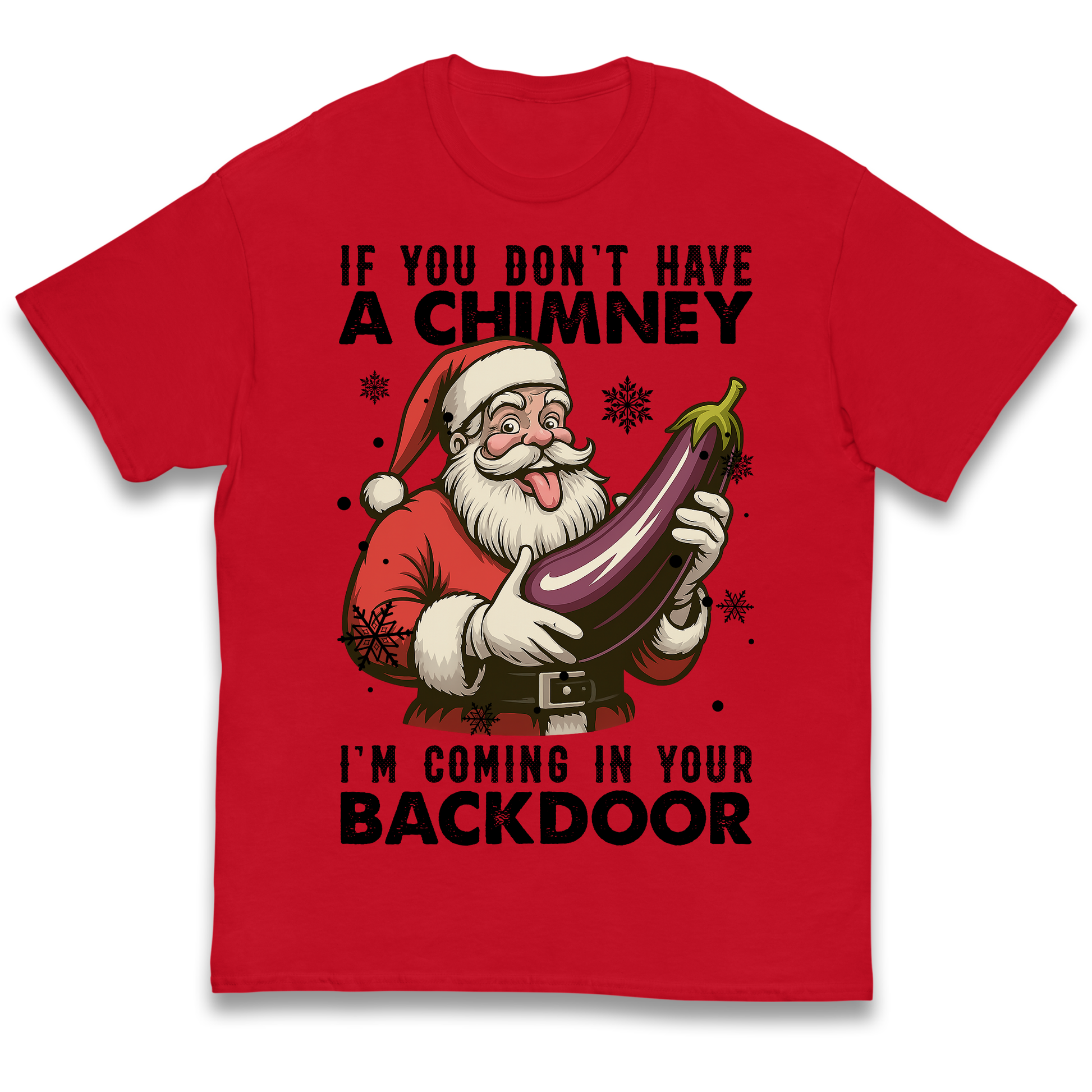 Santa Back Door Kids T Shirt
