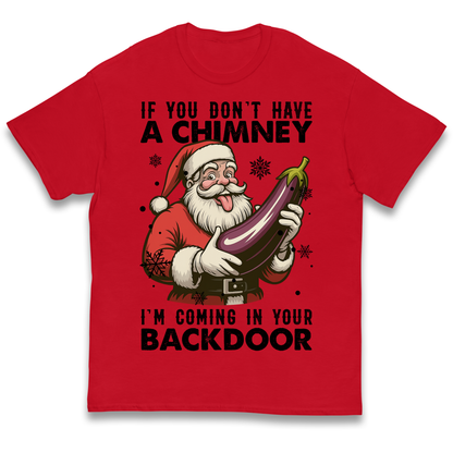 Santa Back Door Kids T Shirt