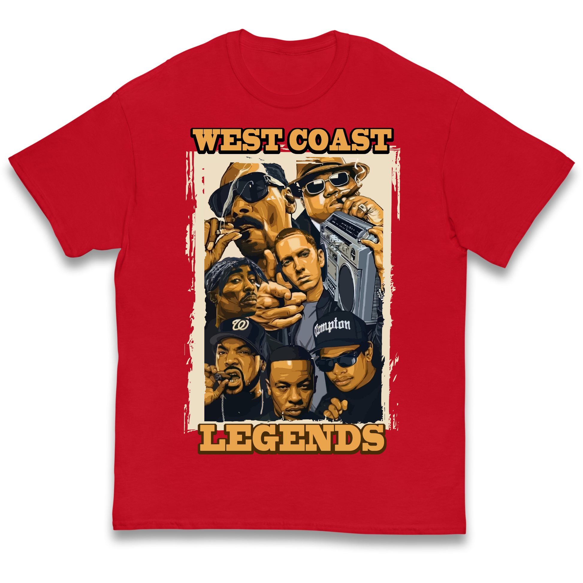 West Coast Legends Rappers kids t shirt