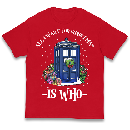 Dr Who Christmas kids t shirt
