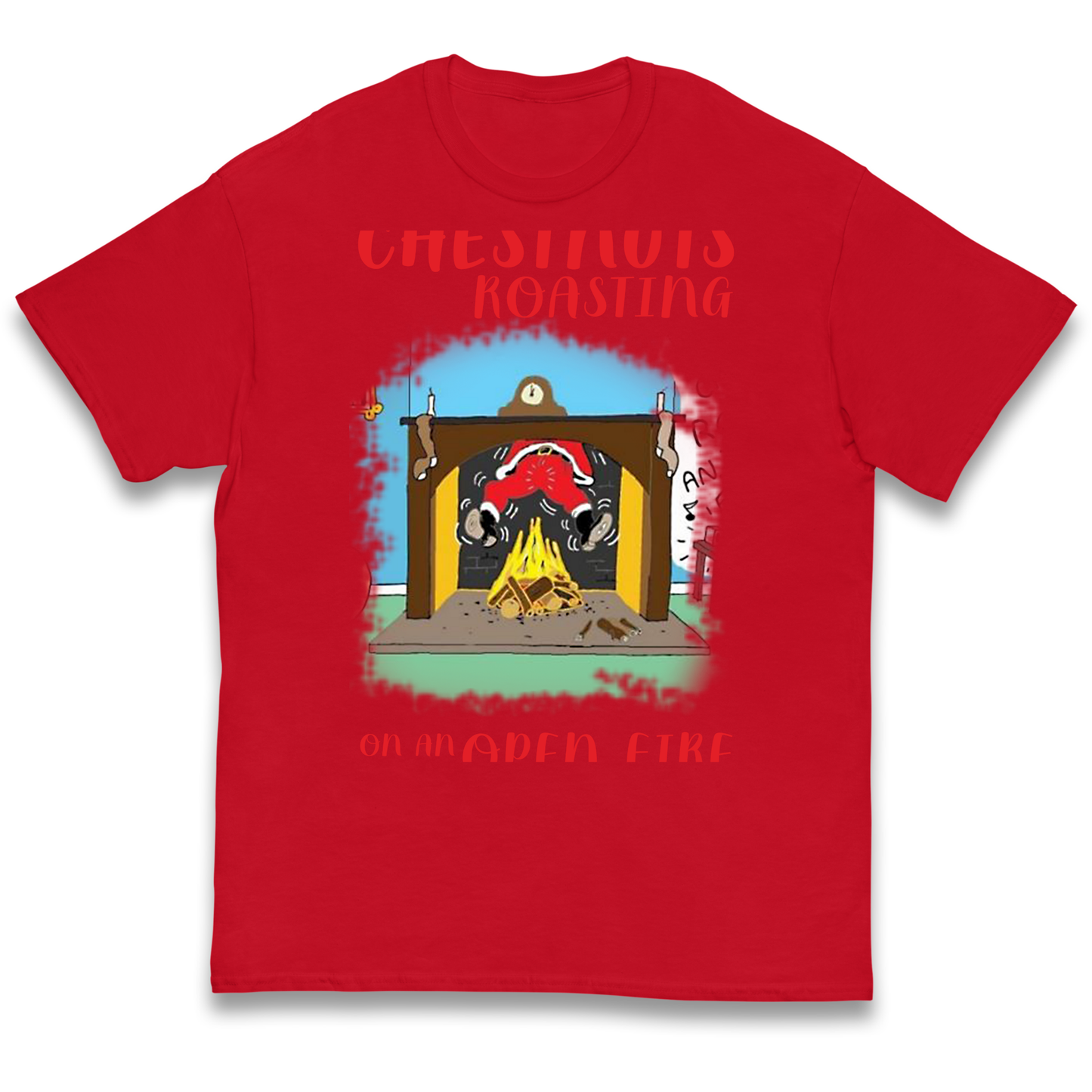 Chestnuts Roasting On An Open Fire Christmas kids t shirt