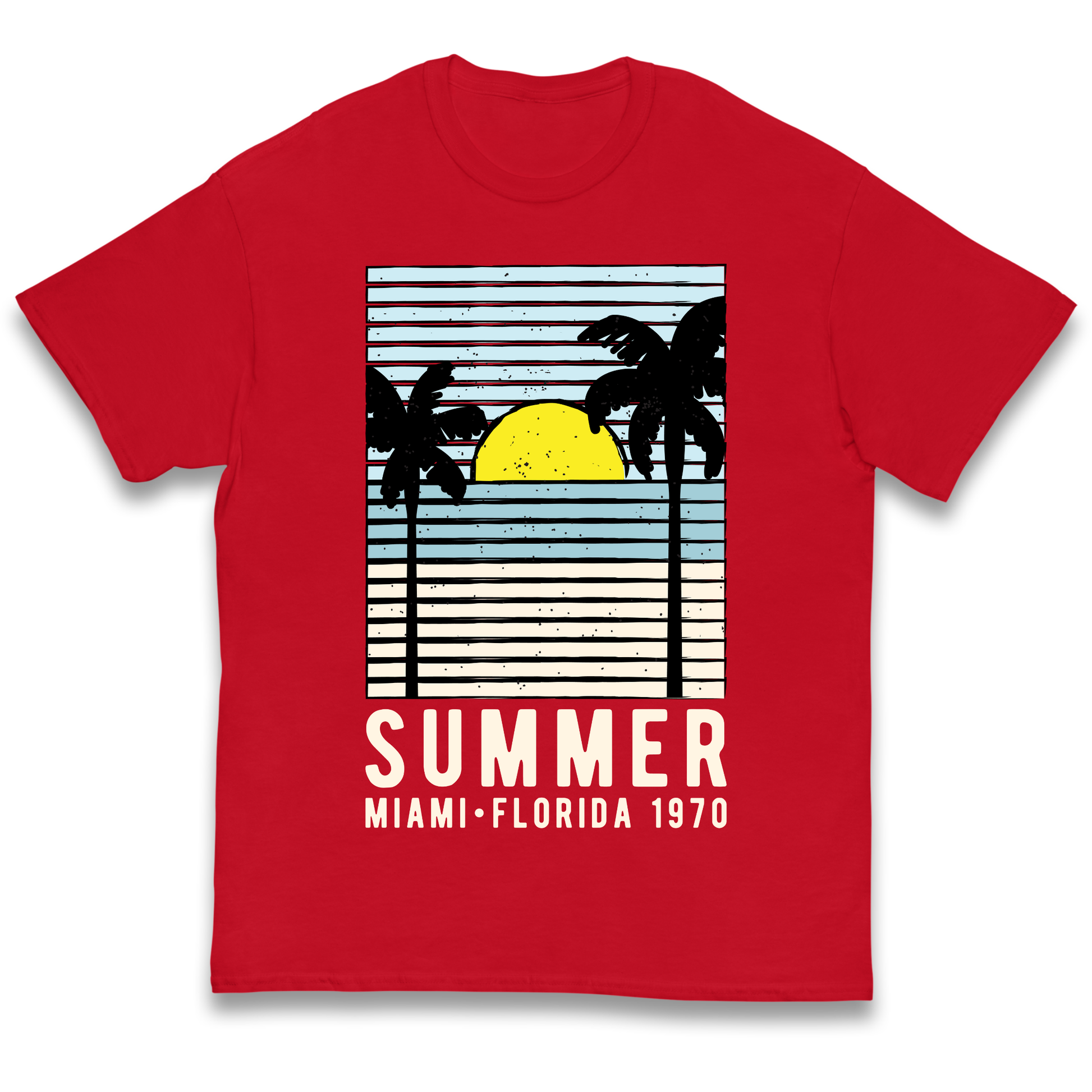 Summer Miami Florida 1970 kids t shirt