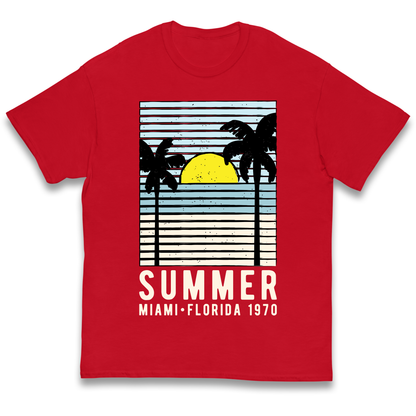 Summer Miami Florida 1970 kids t shirt