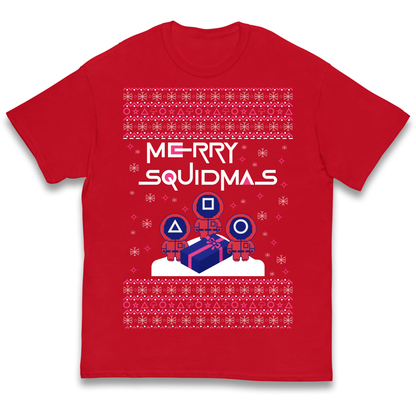 Squid Games Christmas Kids T Shirt