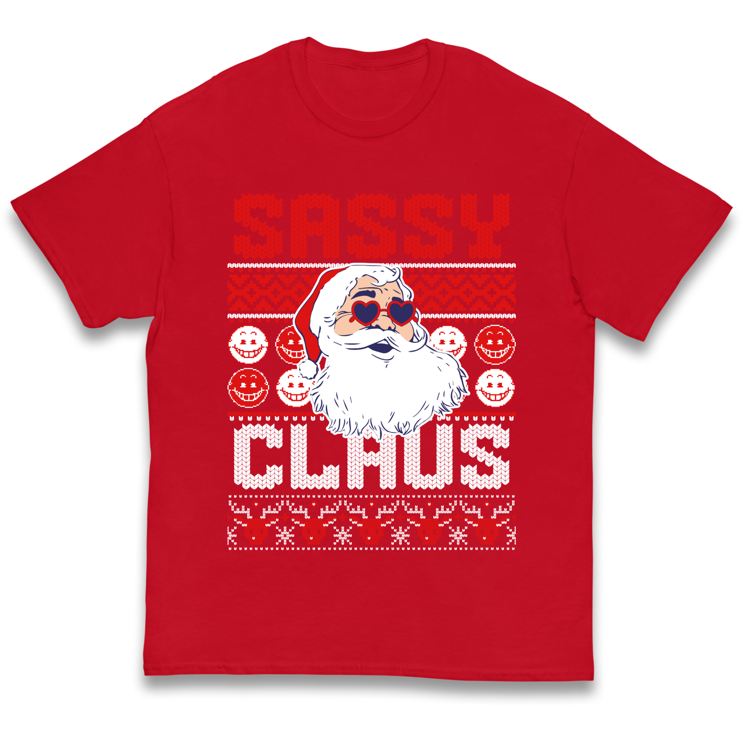 Sassy Claus Santa Christmas kids t shirt