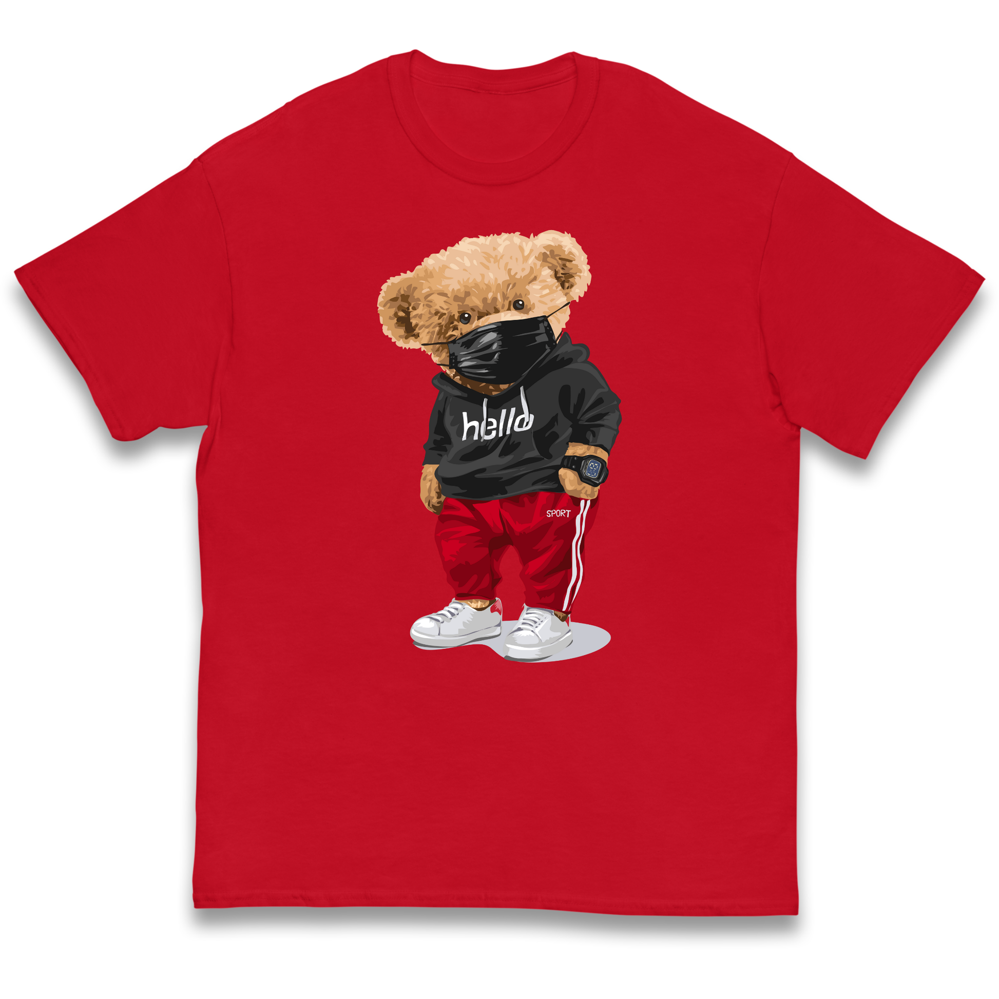Teddy Bear Hello Streetwear kids t shirt