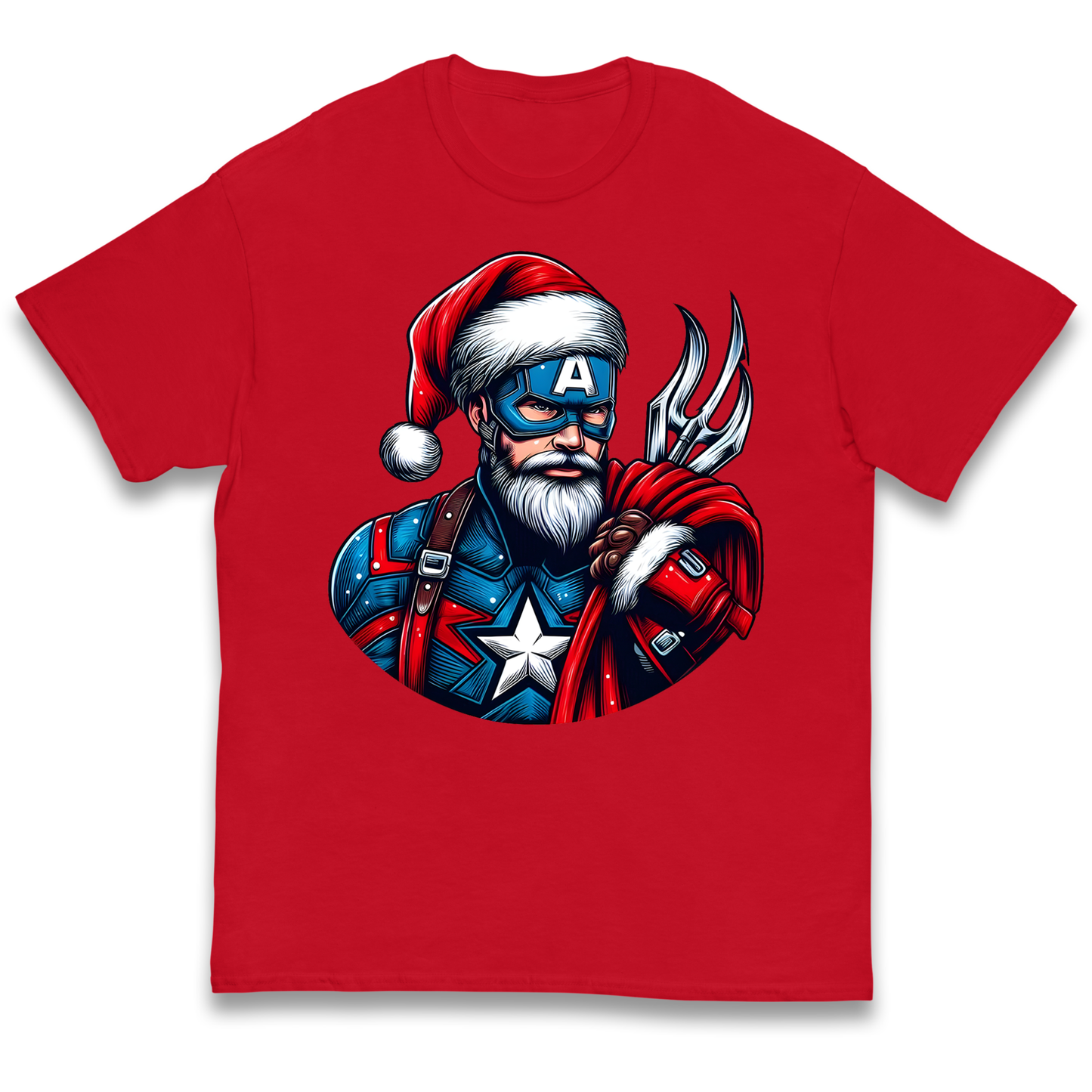 Captain America Santa kids t shirt