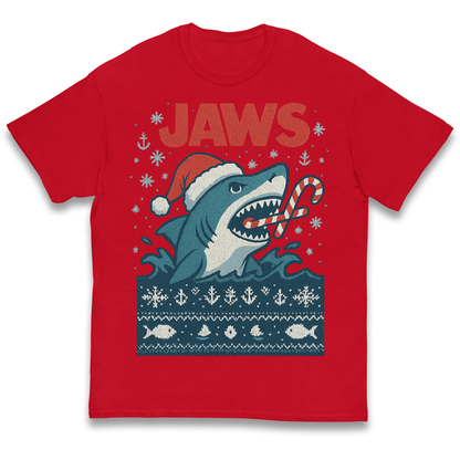 Jaws Christmas kids t shirt