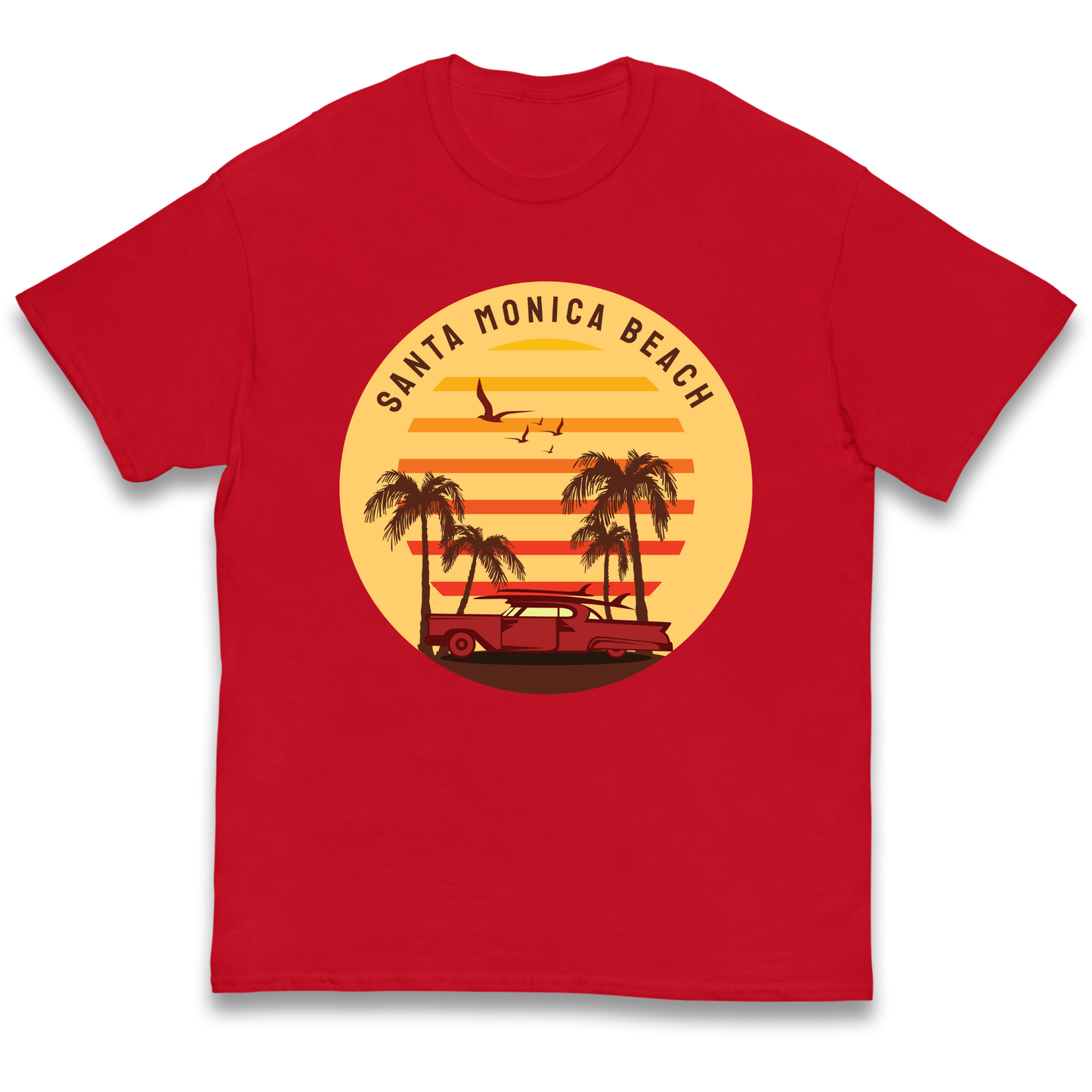 Santa Monica Beach kids t shirt