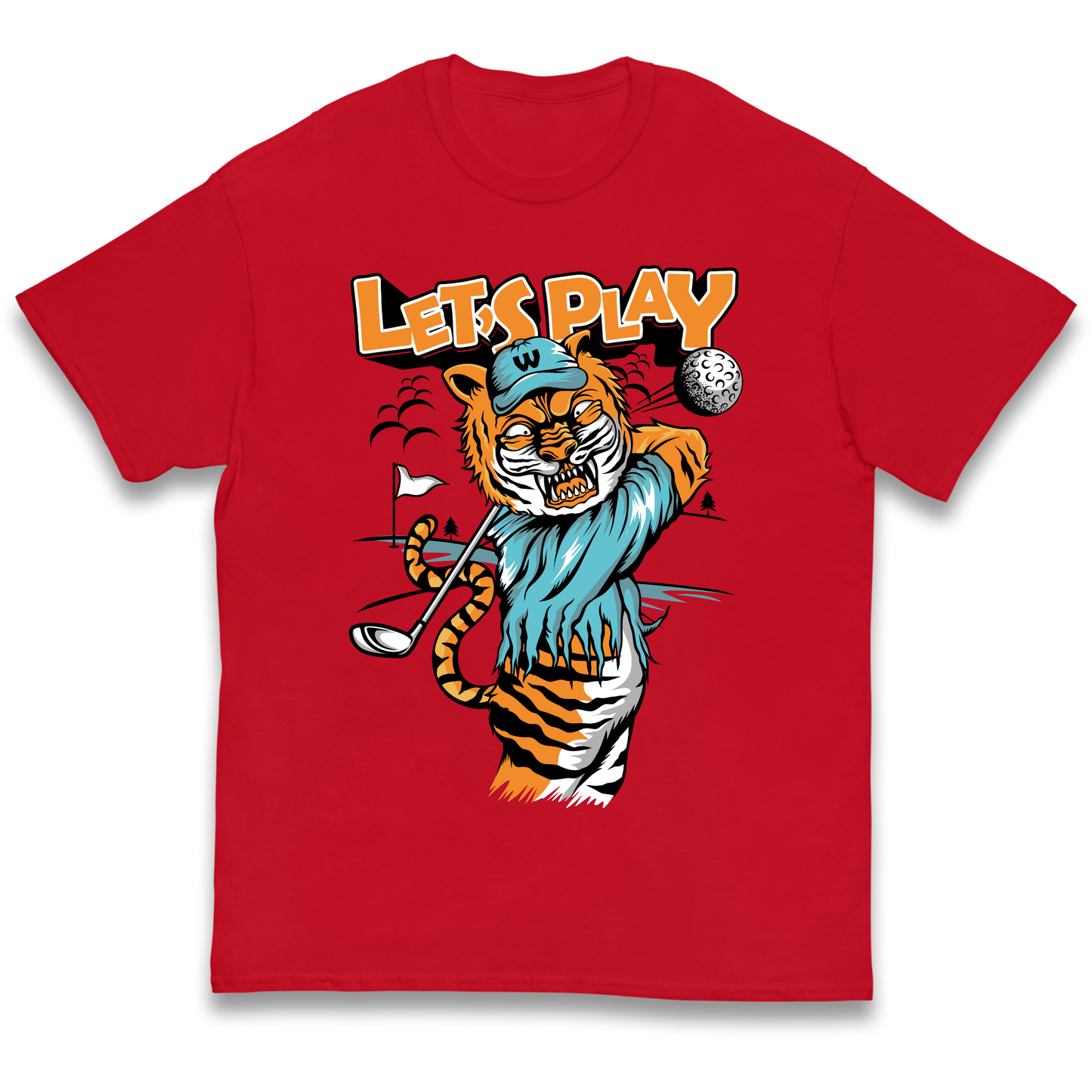 Lets Play Golf Tiger kids t shirt