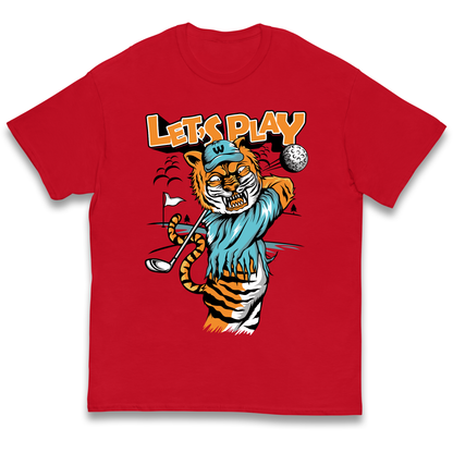 Lets Play Golf Tiger kids t shirt