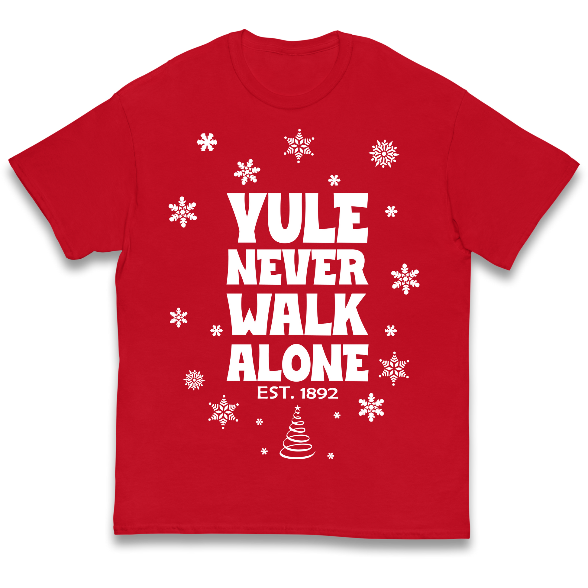 Yule Never Walk Alone Liverpool Christmas kids t shirt