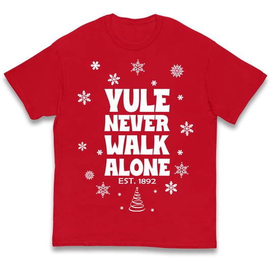 Yule Never Walk Alone Liverpool Christmas kids t shirt