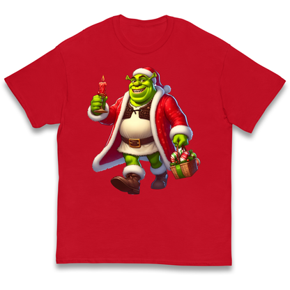 Shrek Santa Candle kids t shirt