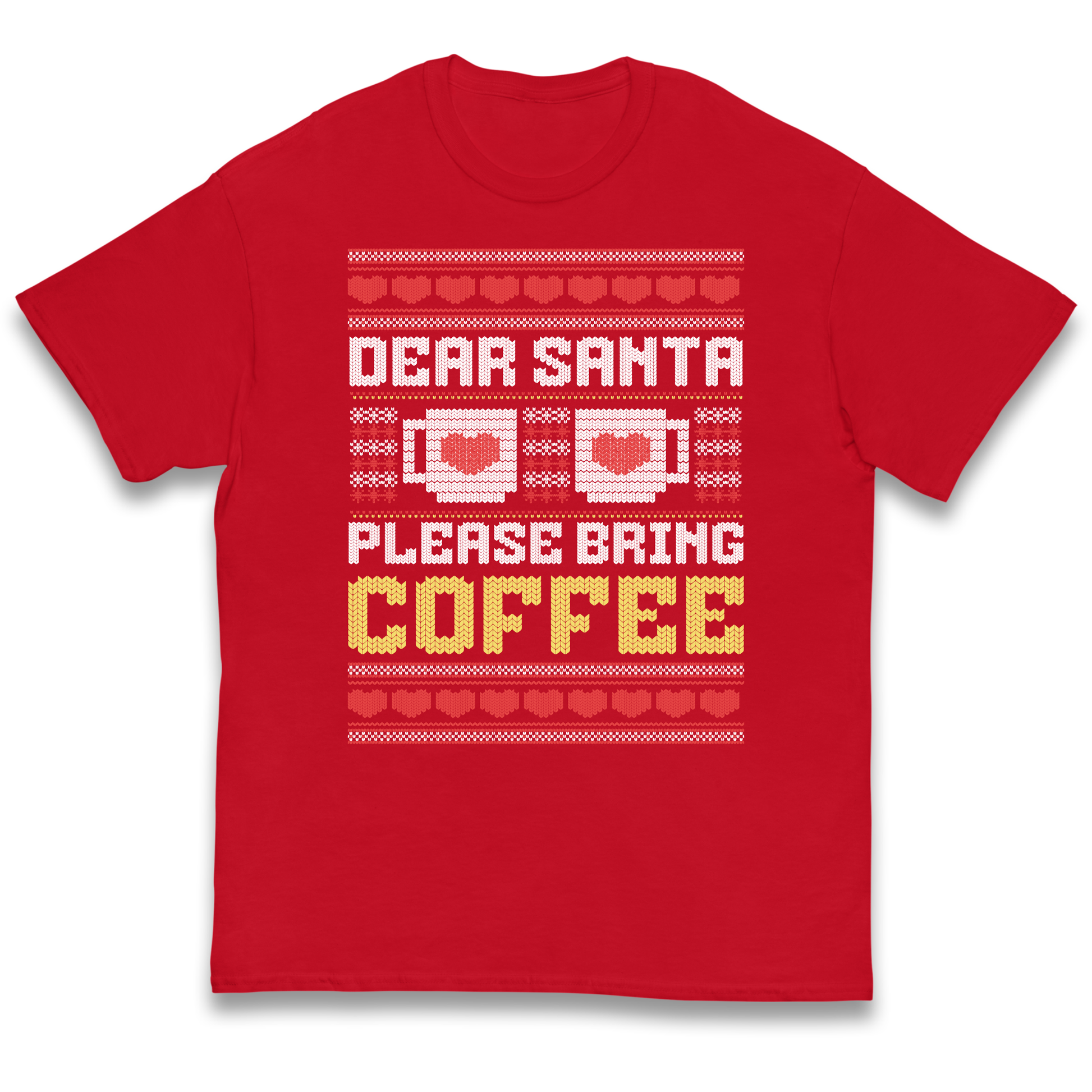 Dear Santa Please Bring Coffee kids t shirt