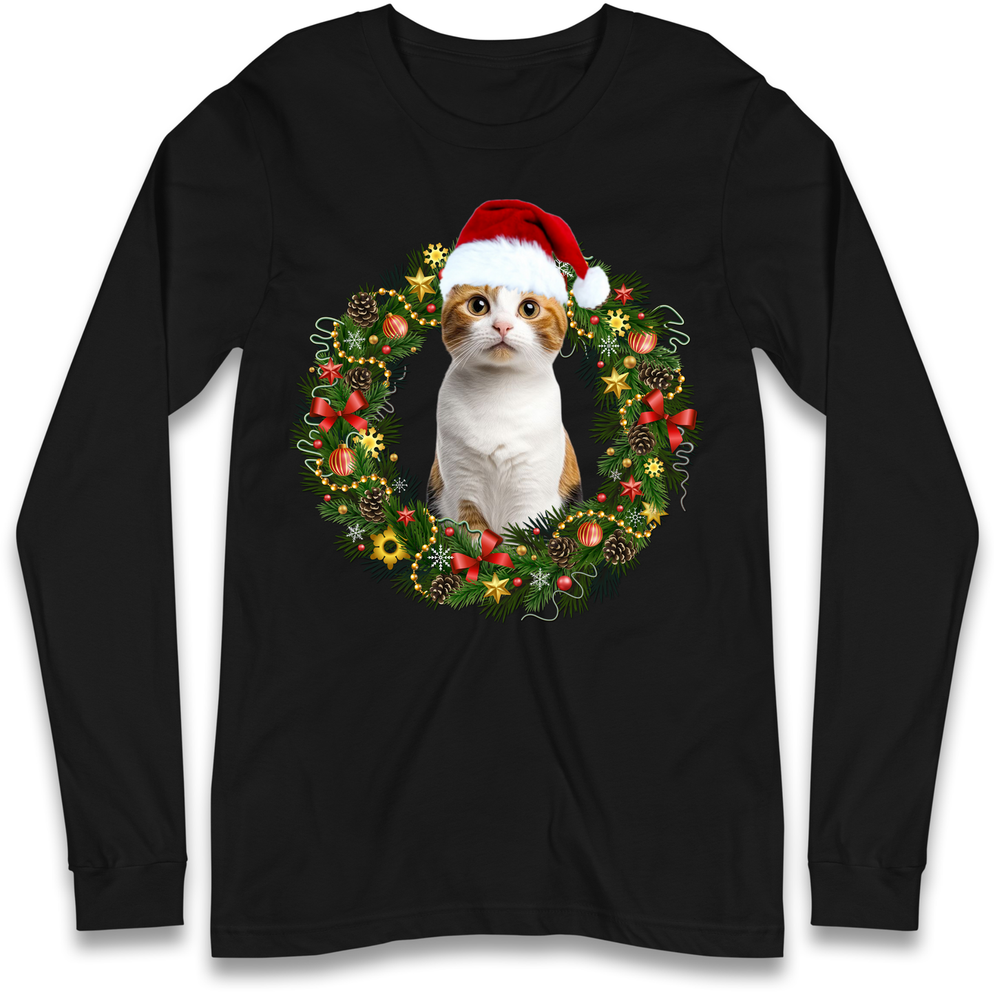 Cat Christmas Longsleeve T Shirt
