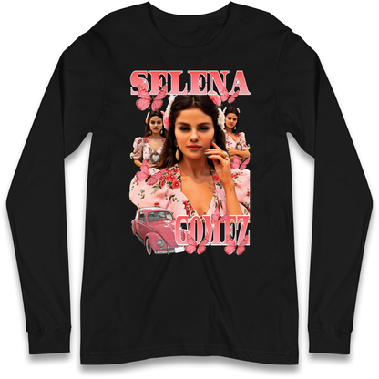 Selena Gomez Pink Longsleeve T Shirt