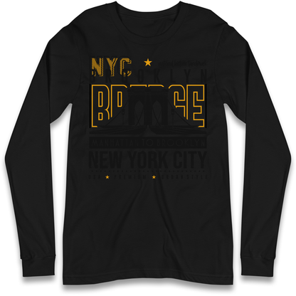 NYC Brooklyn Bridge Longsleeve T Shirt