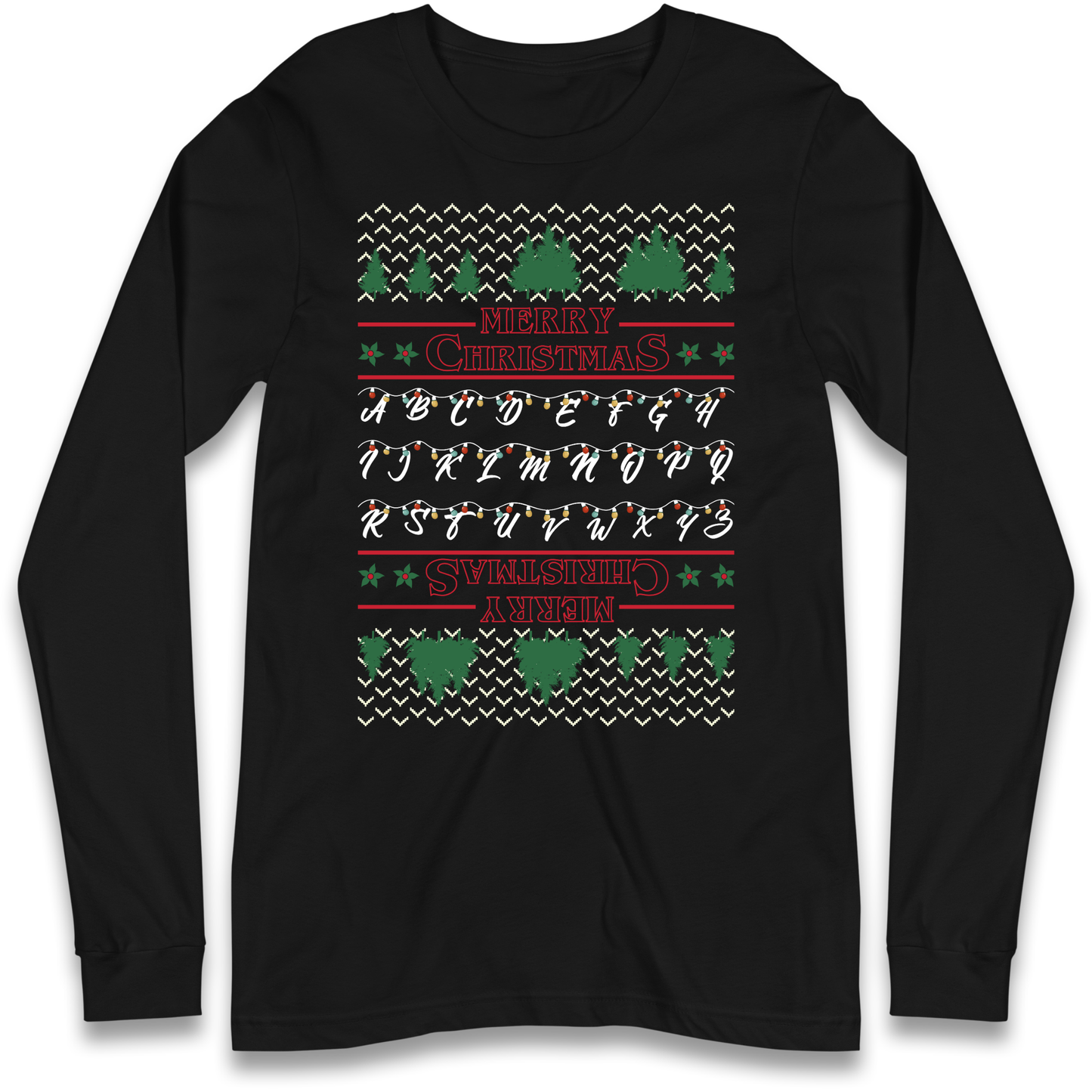 stranger things christmas jumper Longsleeve T Shirt