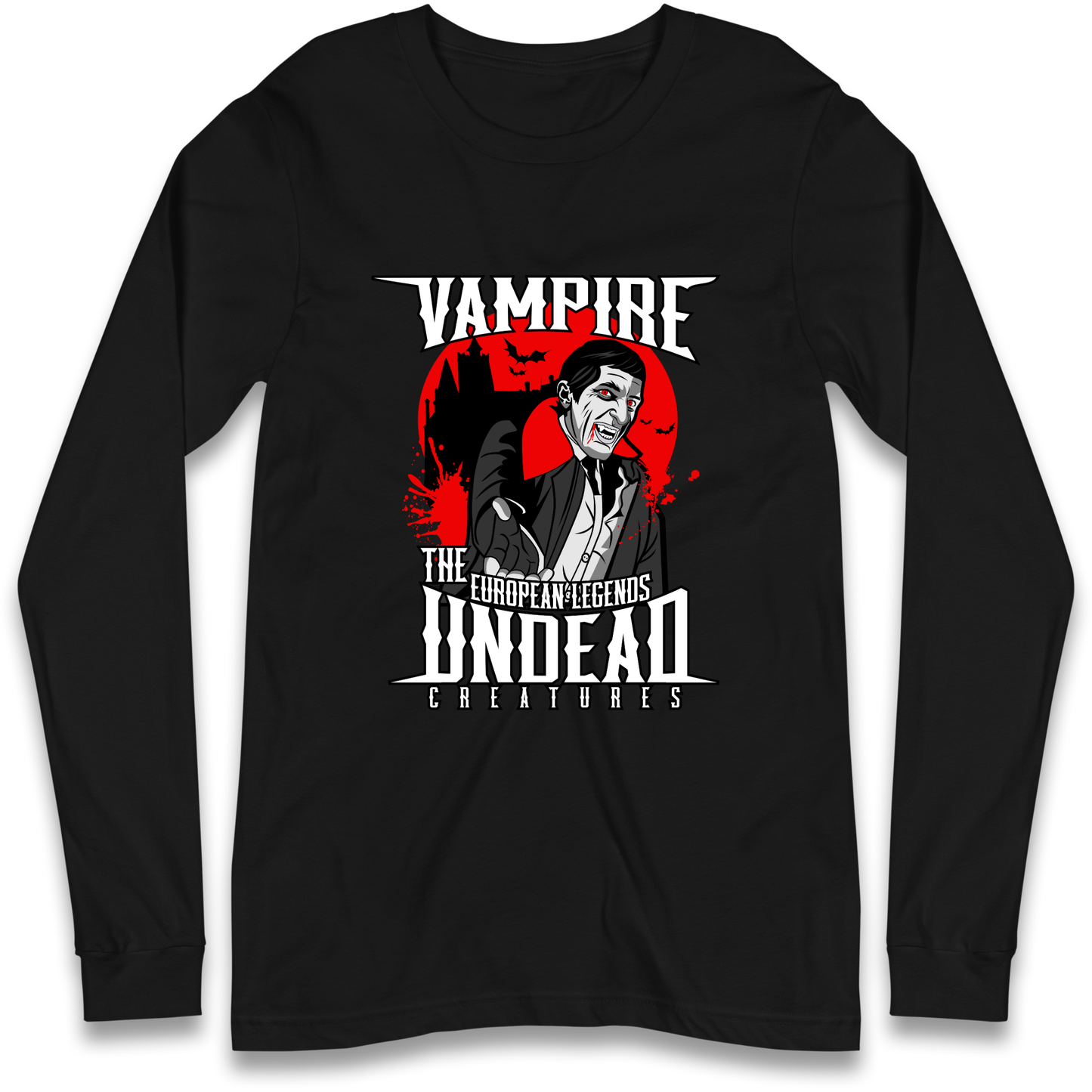 Vampire Undead Longsleeve T Shirt