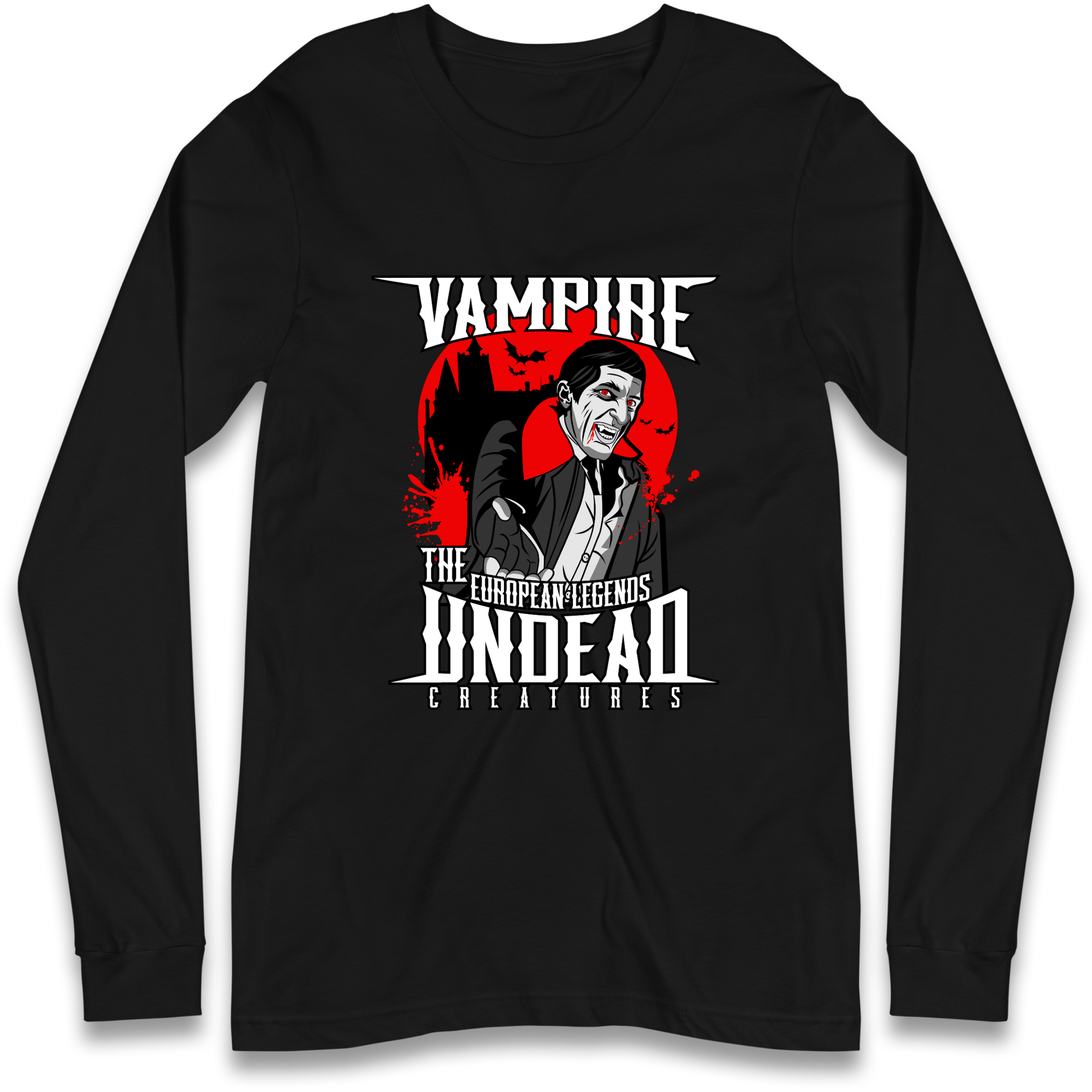 Vampire Undead Longsleeve T Shirt