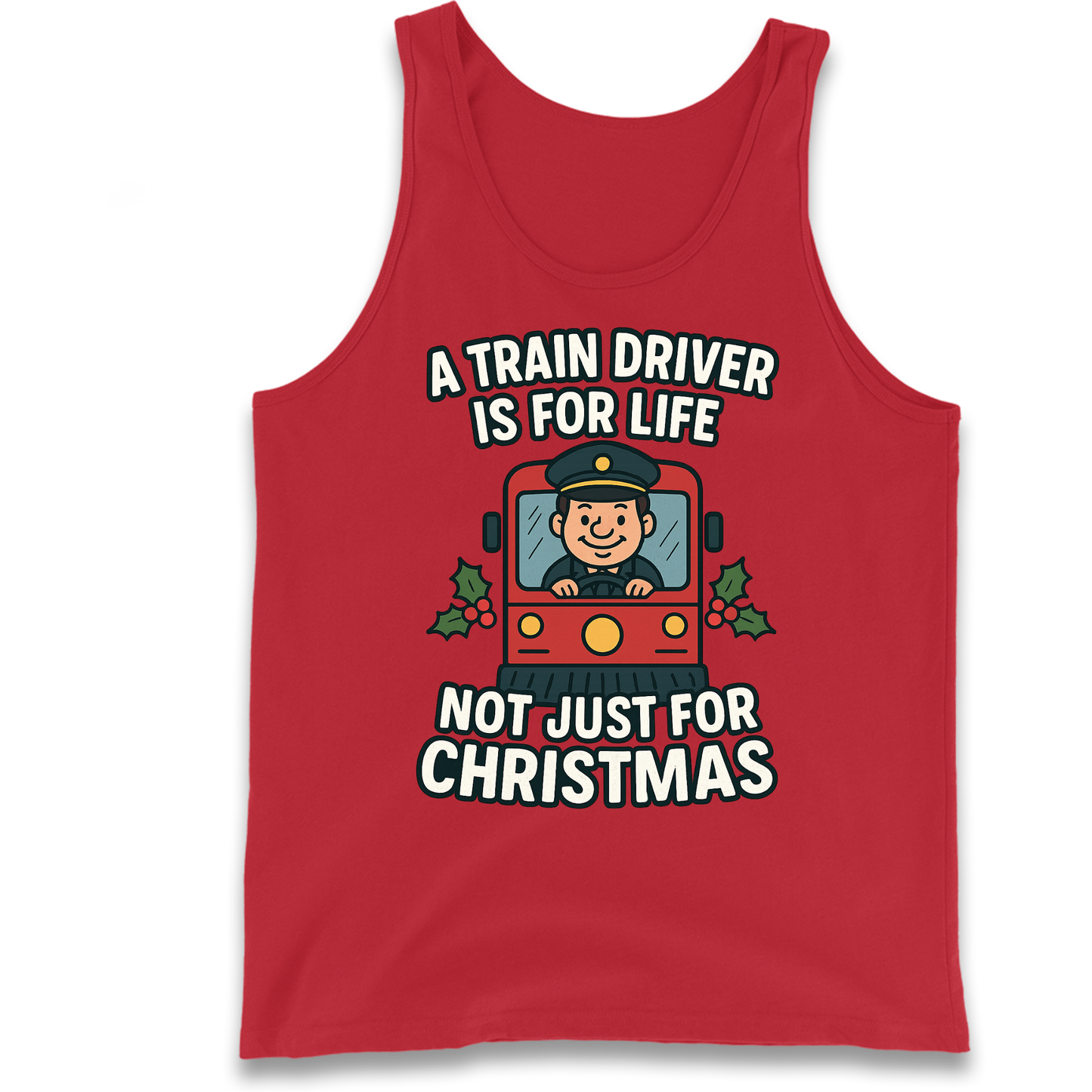 Train Driver Christmas Tank Top