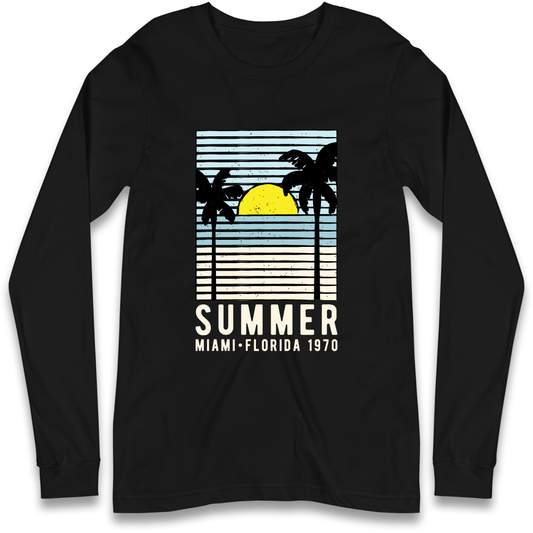 Summer Miami Florida 1970 Longsleeve T Shirt